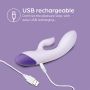 So Divine - Self Pleasure Wiederaufladbar Rabbit Vibrator - Violett