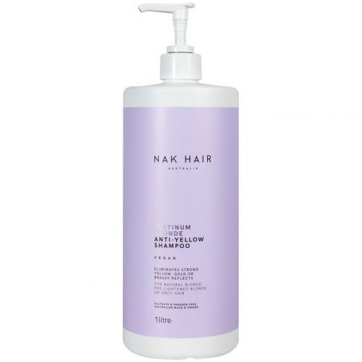 Nak - Platinum Blond - Anti-Yellow Shampoo - 1000 ml