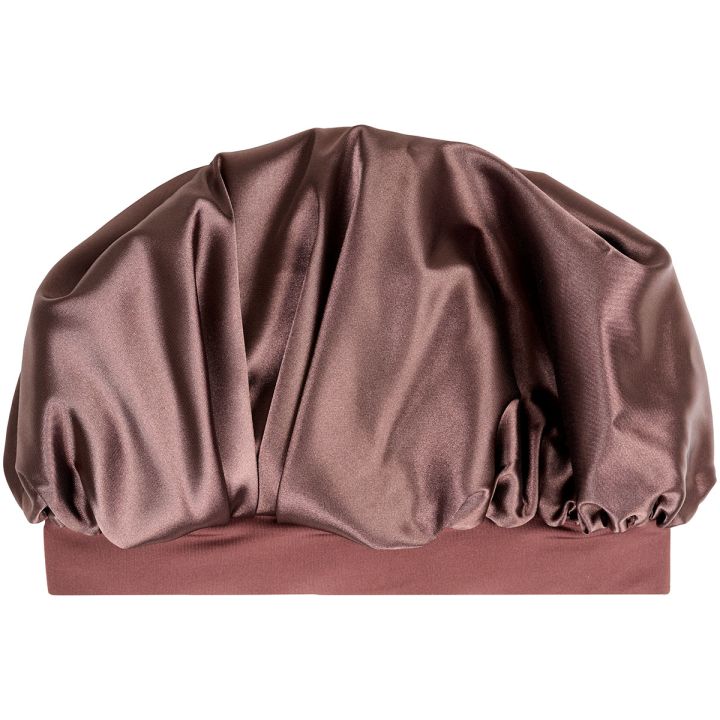 Beauty Pillow Satin Bonnet Brown