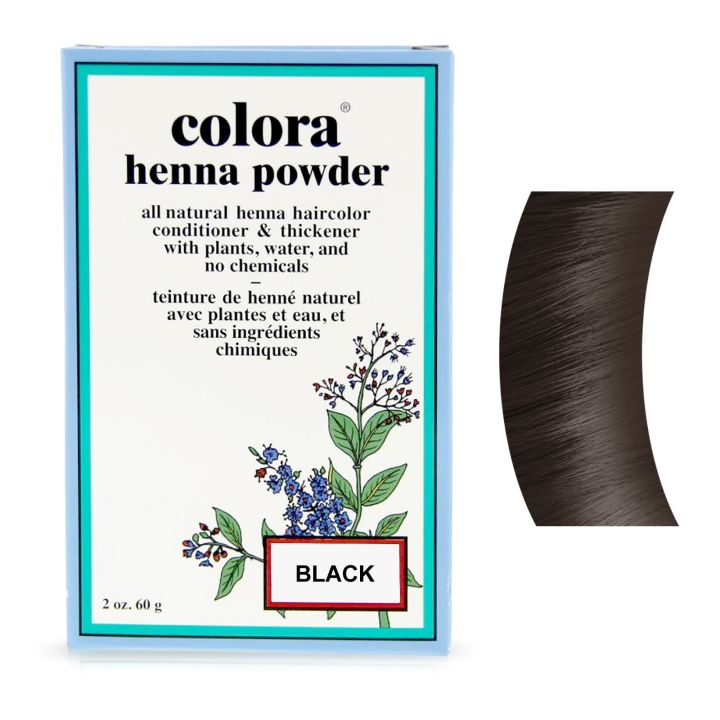 Colora Henna - Färbepulver - Schwarz - 60 gr