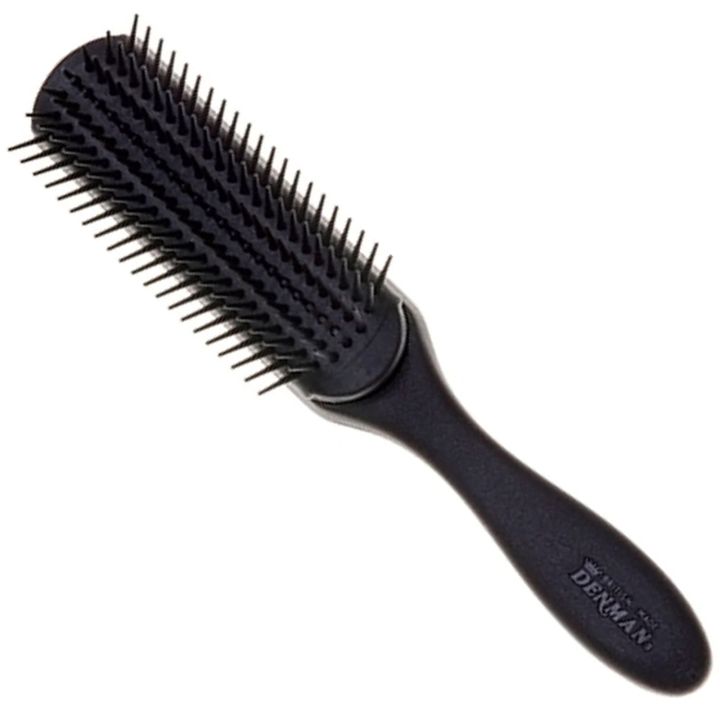 Denman - Medium 7 Row Styling Brush - Schwarz - D3