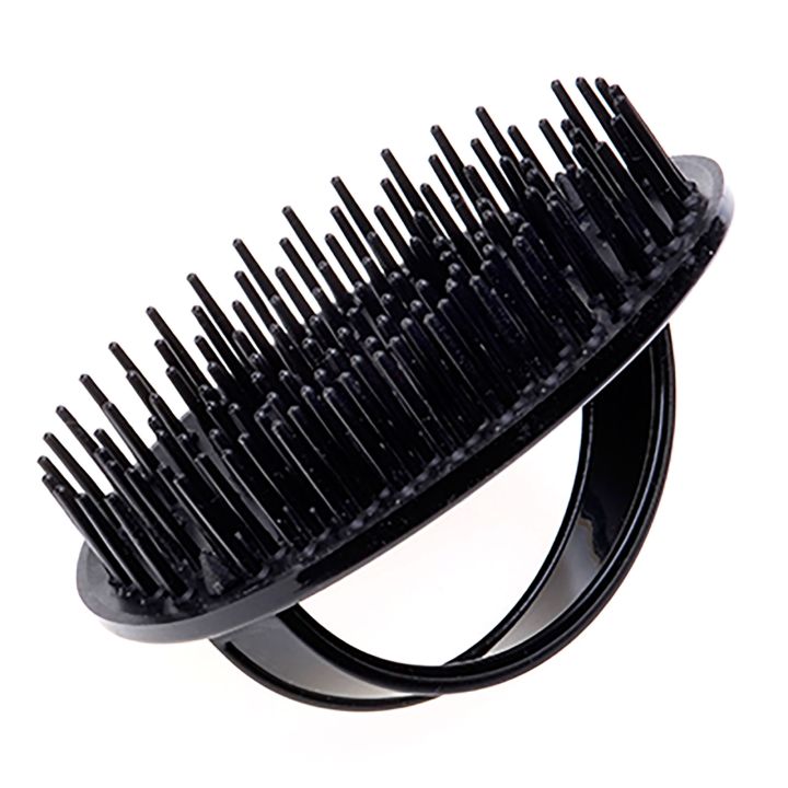 Denman - D6 Be-Bop Shampoo/Massage Bürste - Schwarz