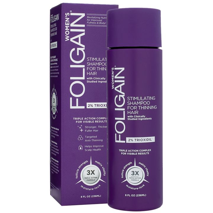 Foligain - für Frauen - Stimulierendes Shampoo bei dünner werdendem Haar - 2% Trioxidil - 236 ml