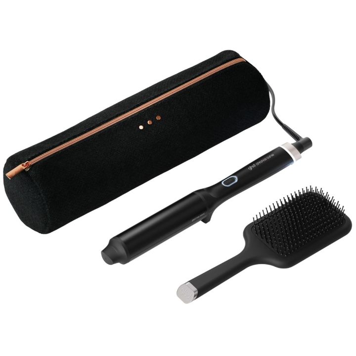 ghd Chronos Curve Max Wand set met krultang, haarborstel en zwarte opbergtas