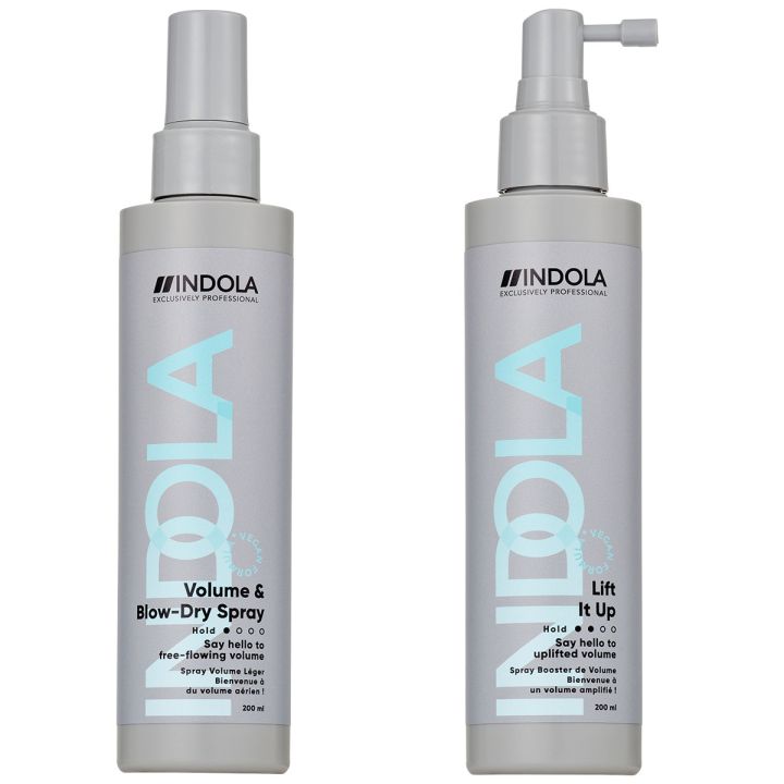 Indola - Styling - Volume Essentials - Volumen- & Föhnspray & "Lift it up" Volumen-Spray - Set