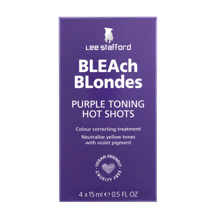 Lee Stafford - Blondes Purple Toning - Hot Shot - 4 x 15 ml