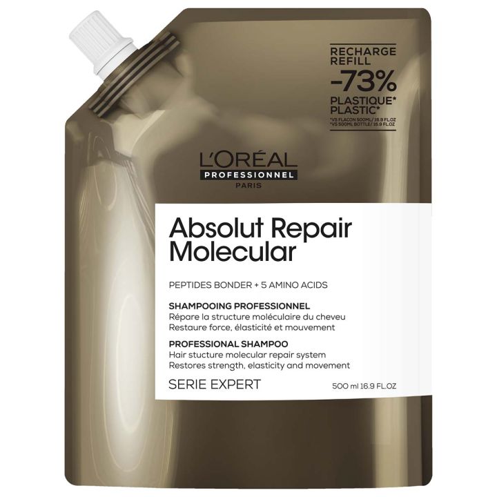 L’Oréal Professionnel Absolut Repair Molecular Shampoo Refill für geschädigtes Haar 500 ml