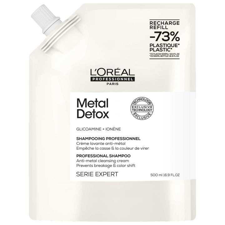 L’Oréal Professionnel Metal Detox Shampoo Refill für geschädigtes Haar 500 ml