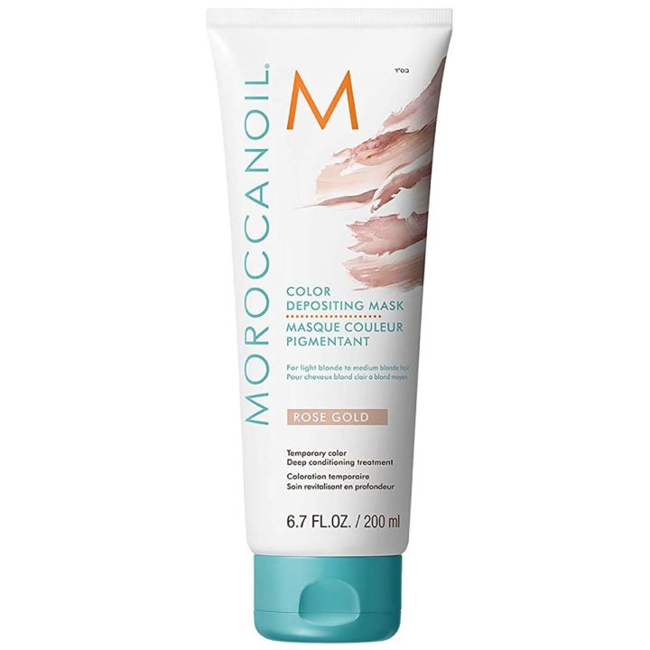 Moroccanoil Color Depositing Mask Rose Gold haarmasker in pot