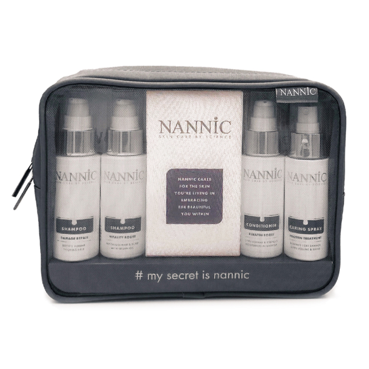 Nannic - HSR Cosmetic Reisetasche - 4 x 50 ml