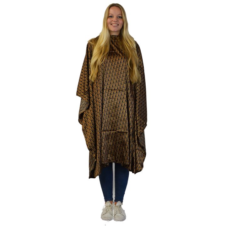 Nebur - Friseurumhang Maxi Deluxe - Schwarz/Gold