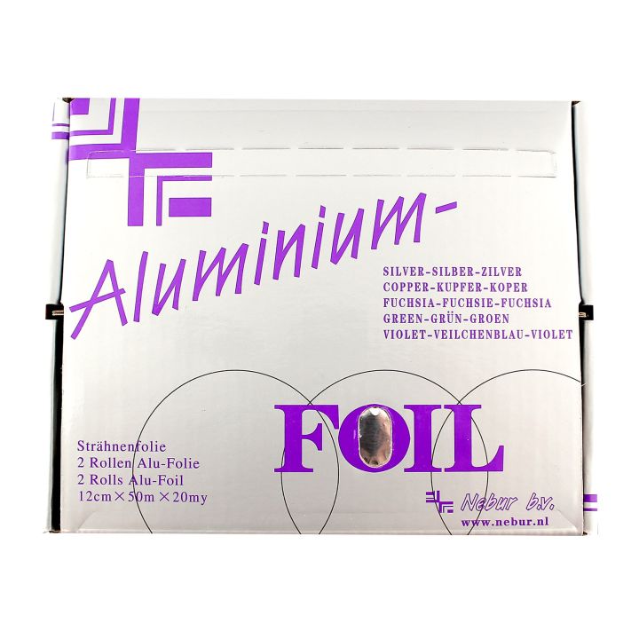 Nebur - Aluminium-Folie - 50m x 12cm x 20my - 2 Rollen