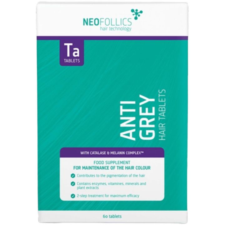 Neofollics - Anti Grey Haartabletten - Gegen vorzeitige Alterung - 60 Stück
