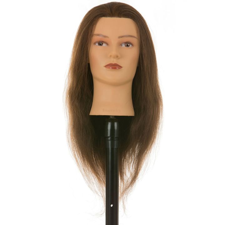 Heads-Up - Friseurkopf Hellen - Braunes Haar - 50 cm