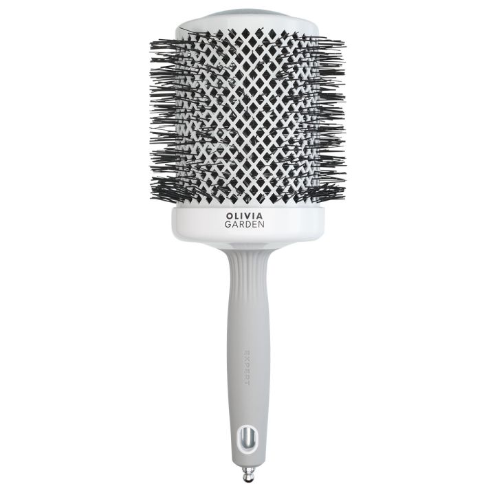 Olivia Garden - Expert Blowout Shine Weiß & Grau - 80 mm