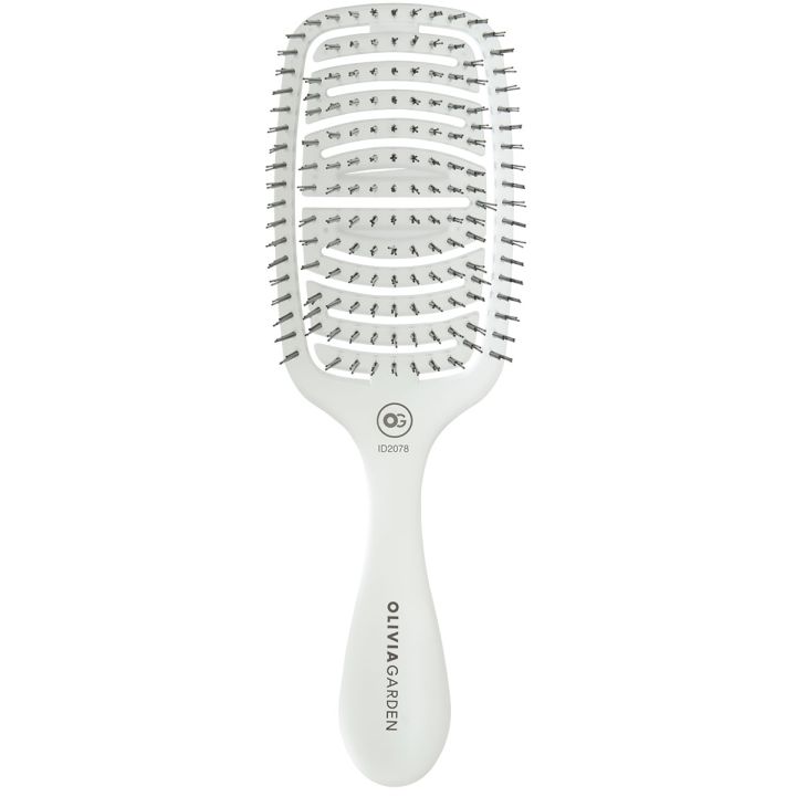 Olivia Garden - Care Flex - Feines Haar - Haarbürste - Eisweiß
