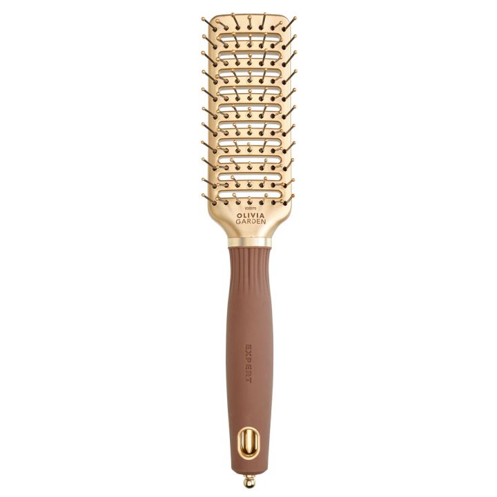 Olivia Garden - Style Vent Nylon - Gold & Brown Haarbürste