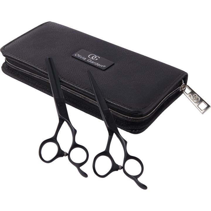 Olivia Garden - Silkcut Pro - Matt Black Scheren-Set