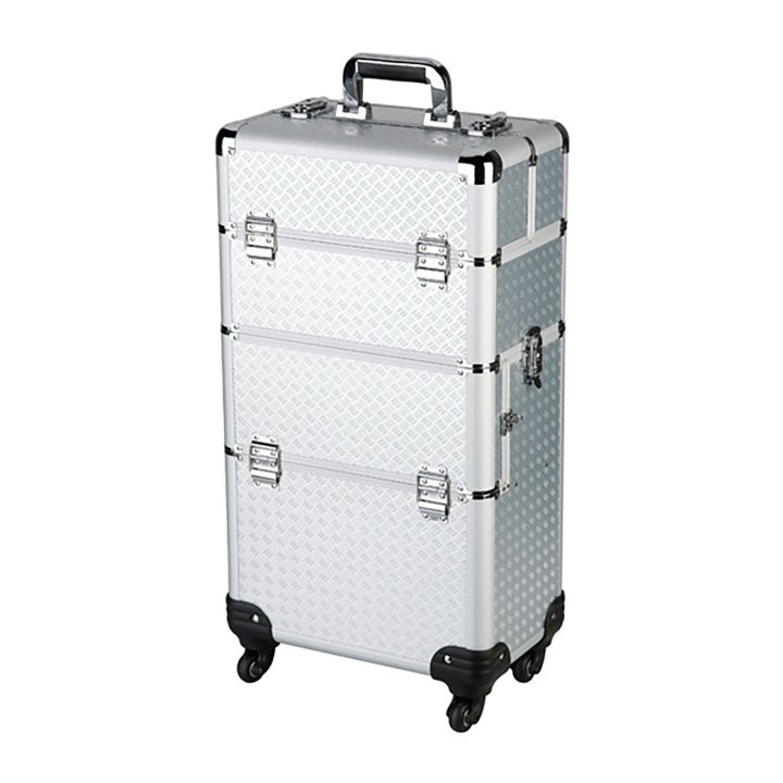 Sibel - Zwei-in-eins - Friseurtrolley - Aluminium - 70x37x23 cm