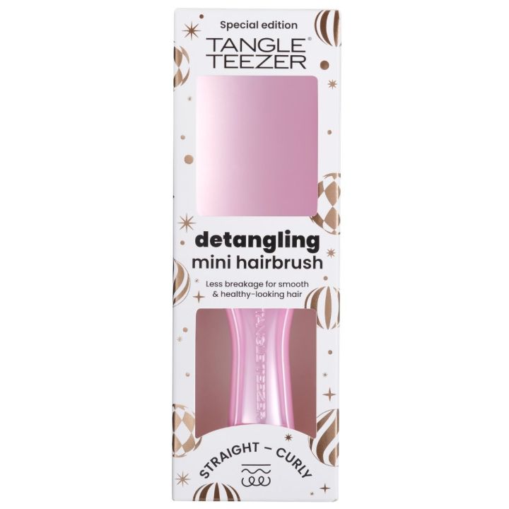 Tangle Teezer Chrome Ultimate Detangler Mini Satin Pink