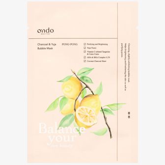 Ondo Beauty Charcoal & Yuja Bubble Maske 25gr