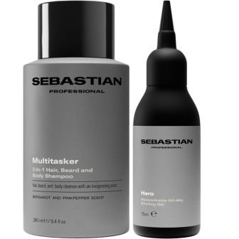 Sebastian 3 1 Multitasker, Styling Gel en baardolie voor Mannen Voordeelset
