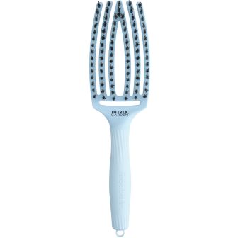 Olivia Garden FingerBrush Boar&Nylon Pastel Blue New