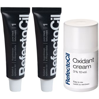 RefectoCil Wimper & Wenkbrauw Verf 2er Set mit Oxidant Voordeelset