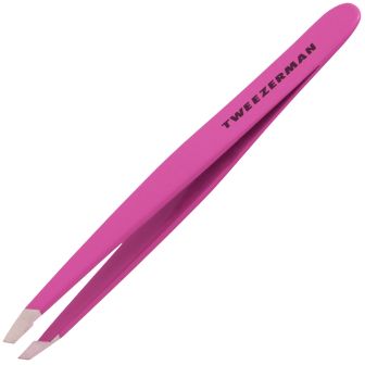 Tweezerman - Mini-Schrägpinzette - Neon-Pink