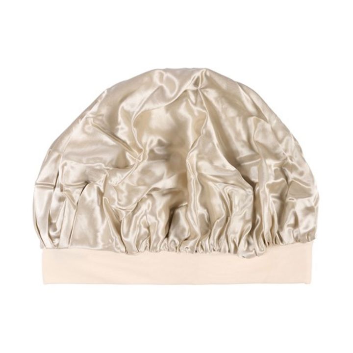 Beauty Pillow Luxury Silk Bonnet Champagne