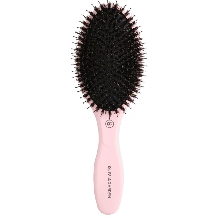 Olivia Garden Expert Care Oval Boar&Nylon Pastel Pink