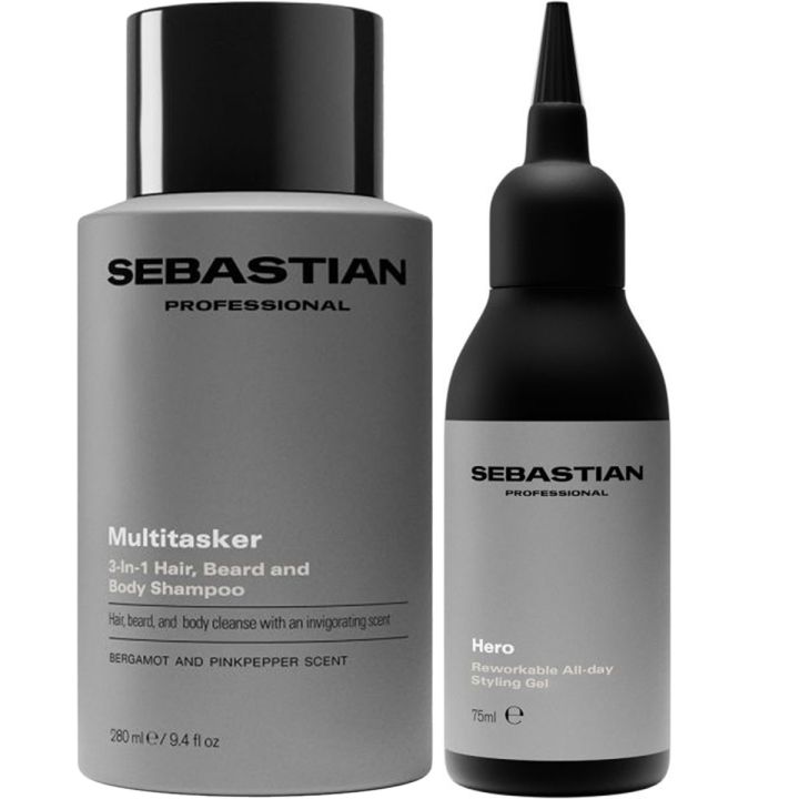 Sebastian 3 1 Multitasker, Styling Gel en baardolie voor Mannen Voordeelset