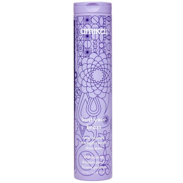 Amika - Bust Your Brass Cool Blond Repair Shampoo - 275 ml
