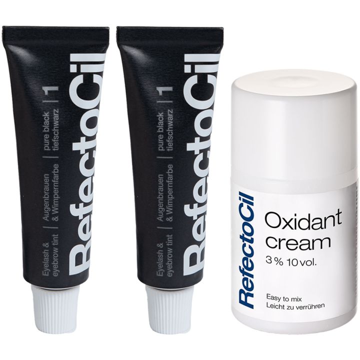 RefectoCil Wimper & Wenkbrauw Verf 2er Set mit Oxidant Voordeelset