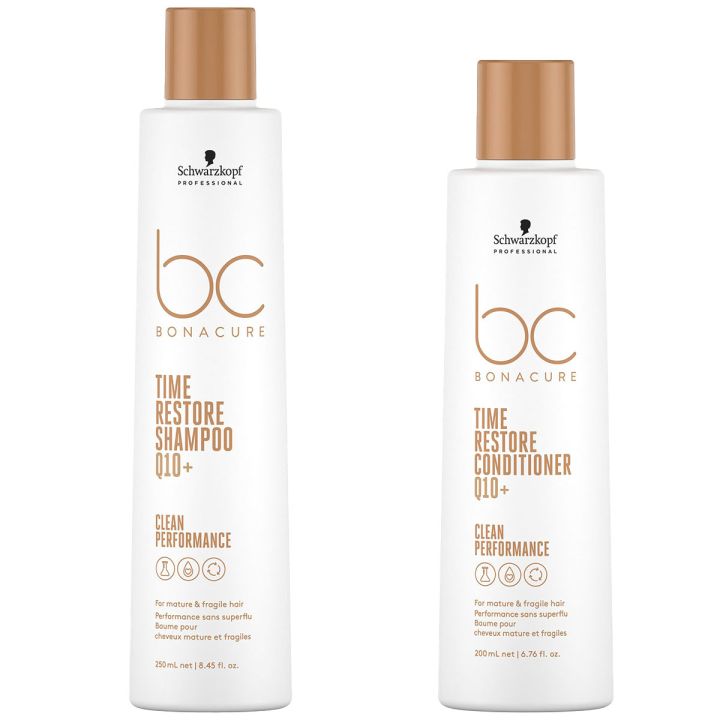 Schwarzkopf - BC Bonacure - Time Restore - Shampoo & Conditioner Set Packshots