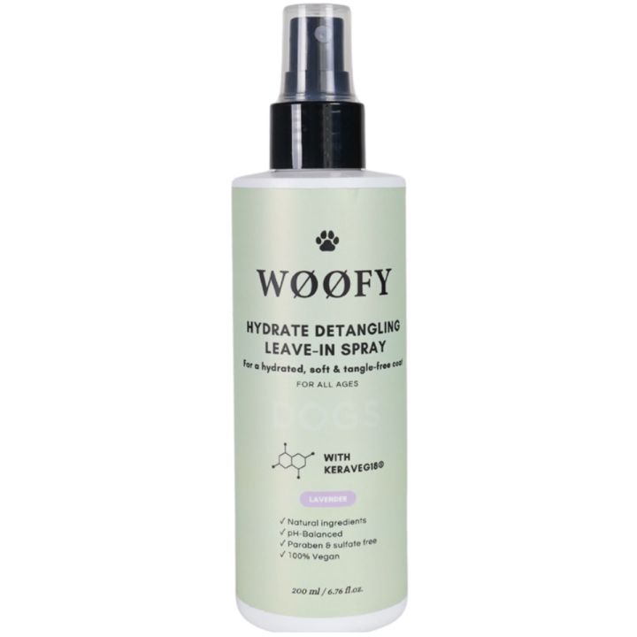WØØFY Feuchtigkeitsspendendes, entwirrendes Leave in Spray Lavendel 250 ml