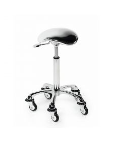 Sibel - RollerCoaster Eccentric Friseurhocker - Silber