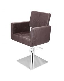 Sibel - Charlie Square Friseurstuhl - Braun