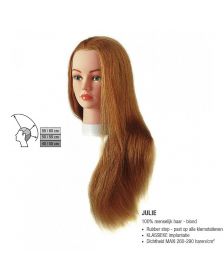 Sibel - Julie Blond Übungskopf - Echthaar - 40-60 cm