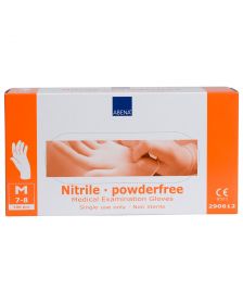 Abena - Nitrilhandschuhe - Weiß - Puderfrei - Größe M - 100 Stück