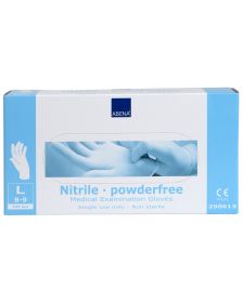 Abena - Nitrilhandschuhe - Weiß - Puderfrei - Größe L - 100 Stück