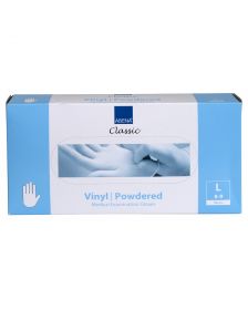 Abena - Vinylhandschuhe - Weiß - Gepudert - Größe L - 100 Stück