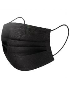 IBP - Einweg-Gesichtsmasken 3-lagig - Schwarz - 50 Stück