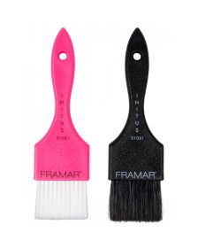 Framar - Power Painter Haarfärbepinsel - Rosa und Schwarz
