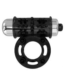 So Divine - Thriller 2-in-1 Vibrationsring - Schwarz