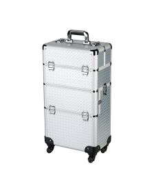Sibel - Two in One - Friseurkoffer - Aluminium - 70x37x23 cm