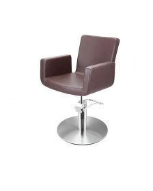 Sibel - Bravo Round Friseurstuhl - Braun