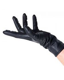 Sibel - Comb In Silikonhandschuhe - Schwarz - 1 Paar