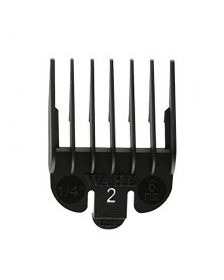 Wahl - Aufsteckkamm - Type 1 - Plastik Schwarz - Nr. 2 - 6 mm