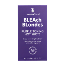 Lee Stafford - Blondes Pruple Toning - Hot Shot - 4 x 15 ml